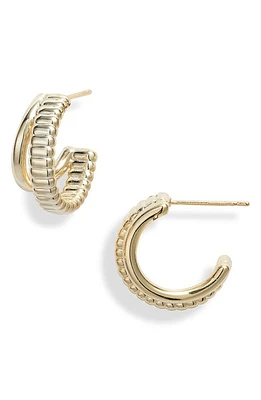 Kendra Scott Layne Double Huggie Hoop Earrings in Gold at Nordstrom