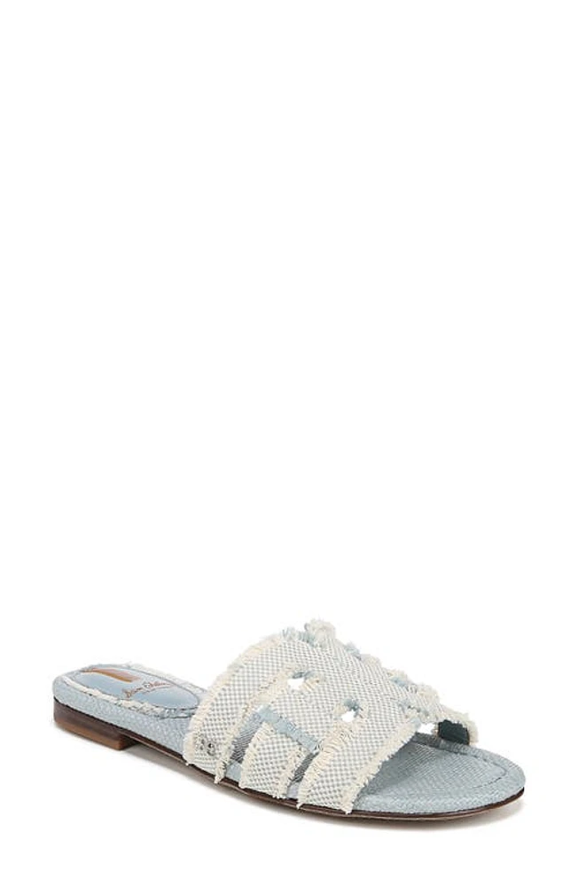 Sam Edelman Bay Fray Slide Sandal Robin Egg Blue at Nordstrom,