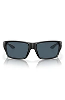 Costa Del Mar Tailfin 60mm Polarized Rectangular Sunglasses in Black Grey at Nordstrom