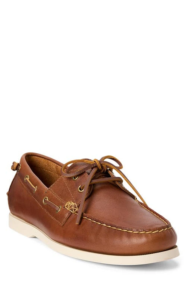 Polo Ralph Lauren Merton Boat Shoe Tan at Nordstrom,