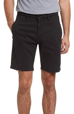 34 Heritage Nevada Soft Touch Stretch Flat Front Shorts Black at Nordstrom,