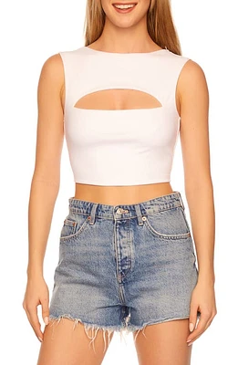 Susana Monaco Cutout Crop Tank Sugar at Nordstrom,