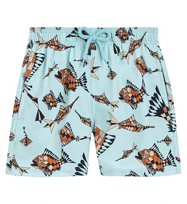 Vilebrequin Kids' Vatel Stretch Swim Trunks in Thalassa at Nordstrom