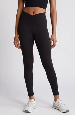 PacSun Yoga Crossover Leggings in Meteorite at Nordstrom, Size Small