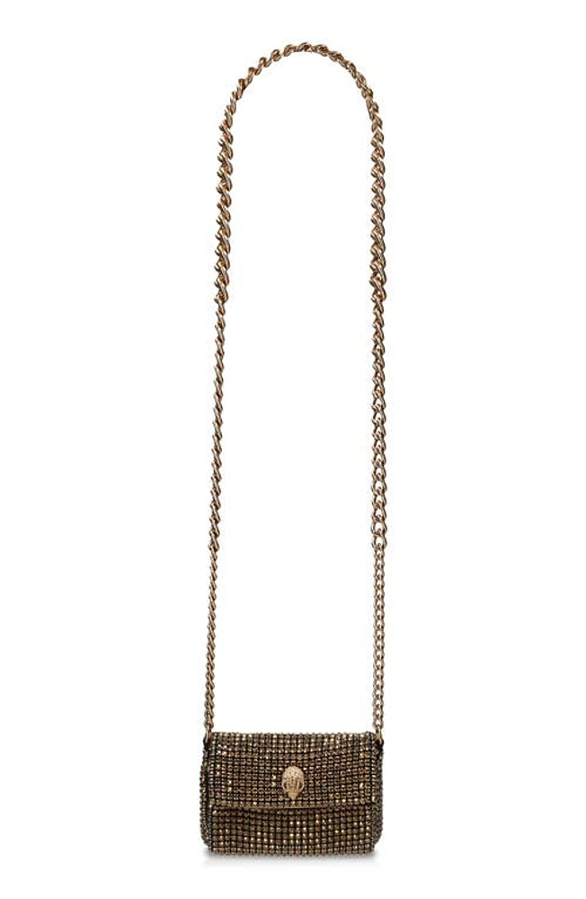 Kurt Geiger London Mini Party Crossbody Bag in Gold at Nordstrom