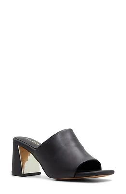 ALDO Meshka Block Heel Slide Sandal in Black at Nordstrom, Size 6.5