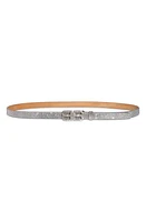 Balenciaga BB Hourglass Logo Buckle Embellished Belt in Smoke Grey at Nordstrom, Size 100