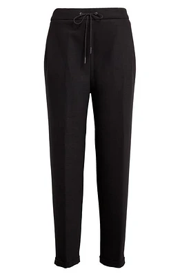 Fabiana Filippi High Waist Tapered Leg Pants in 825 Nero at Nordstrom, Size 10 Us