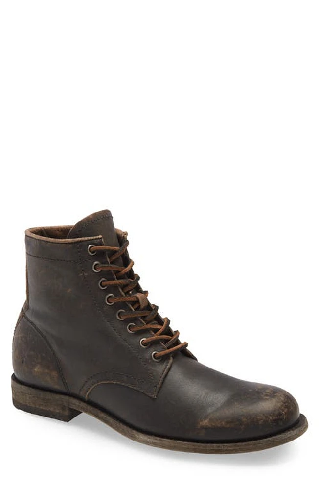 Frye Tyler Plain Toe Boot Black Brushoff Leather at Nordstrom,