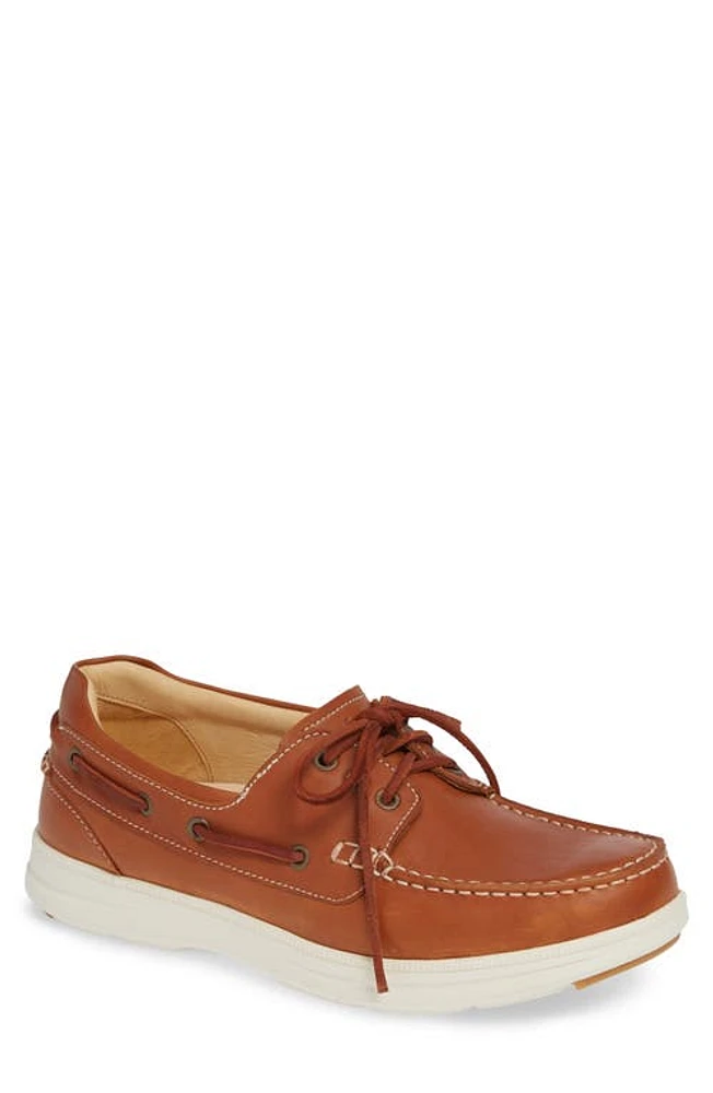 Samuel Hubbard New Endeavor Moc Toe Boat Shoe Tan Waxed Nubuck at Nordstrom,