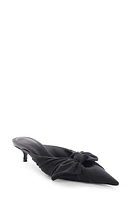 Balenciaga Knife Knot Kitten Heel Pointed Toe Mule Black at Nordstrom,