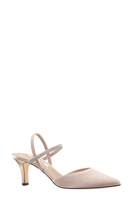 Nina Billie Slingback Pointed Toe Pump Satin at Nordstrom,