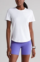 zella Motivate Perforated Crewneck T-Shirt at Nordstrom,