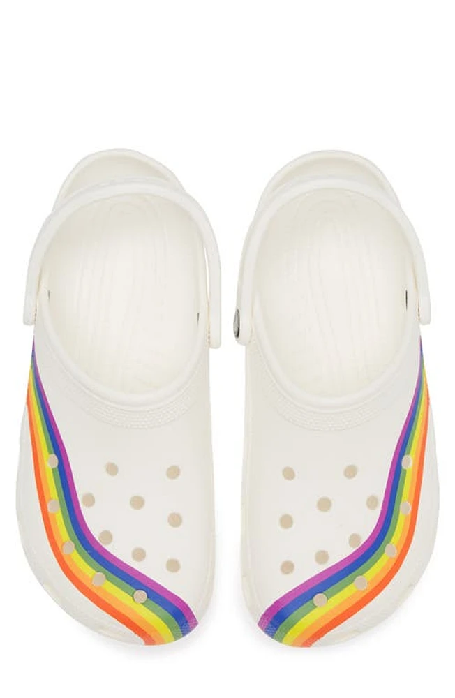 CROCS Classic Clog White/Multi at Nordstrom, Women's