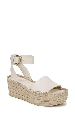 Vince Belisa Ankle Strap Espadrille Platform Wedge Sandal Milk at Nordstrom,