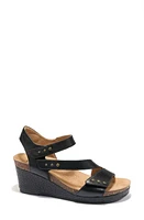 Hälsa Footwear Gisella Wedge Sandal Black at Nordstrom,