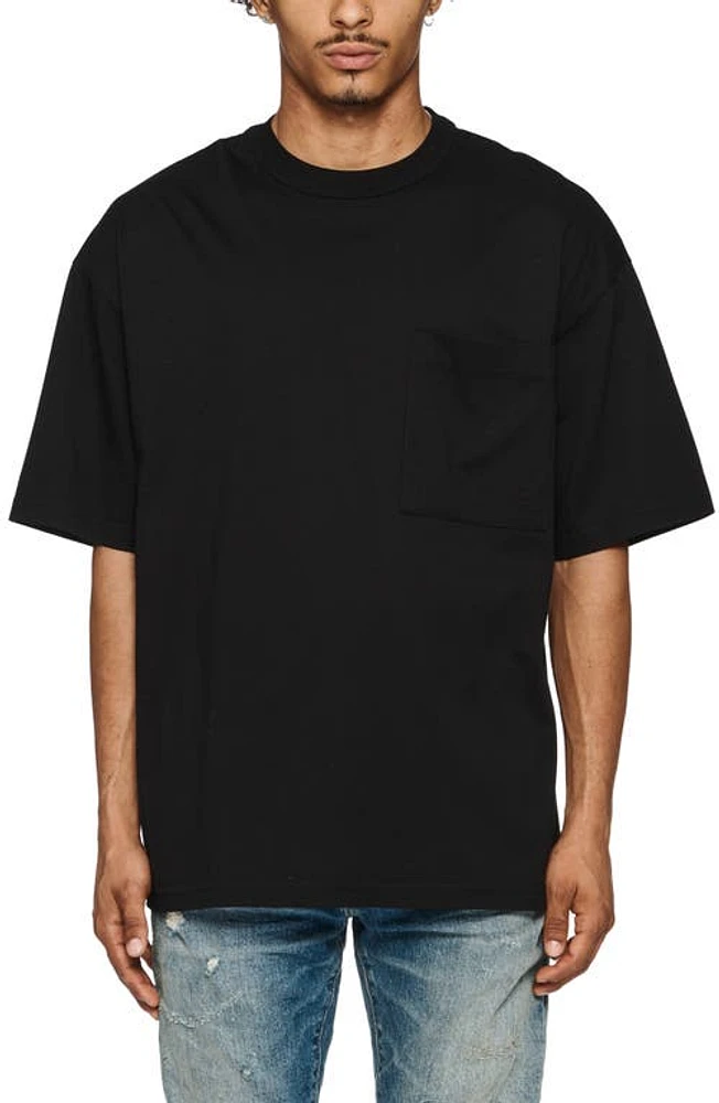 PURPLE BRAND Oversize Cotton T-Shirt Black at Nordstrom,