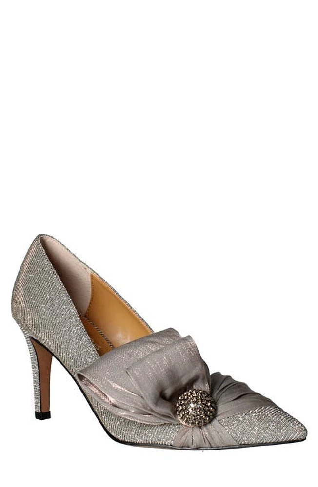 J. Reneé Hirisha Pointed Toe Pump Pewter at Nordstrom,