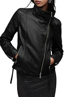 AllSaints Ellis Leather Biker Jacket Black at Nordstrom, Us