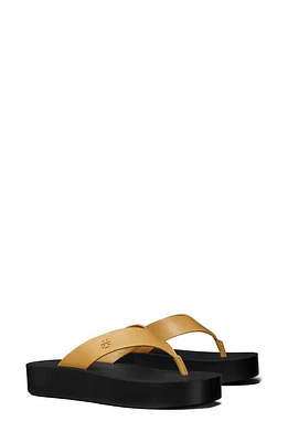 Tory Burch Platform Flip Flop Ginger Shortbread /Black at Nordstrom,