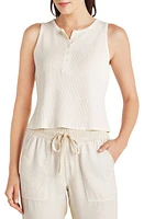 Splendid Bethany Thermal Henley Tank in Moonstone at Nordstrom, Size X-Small