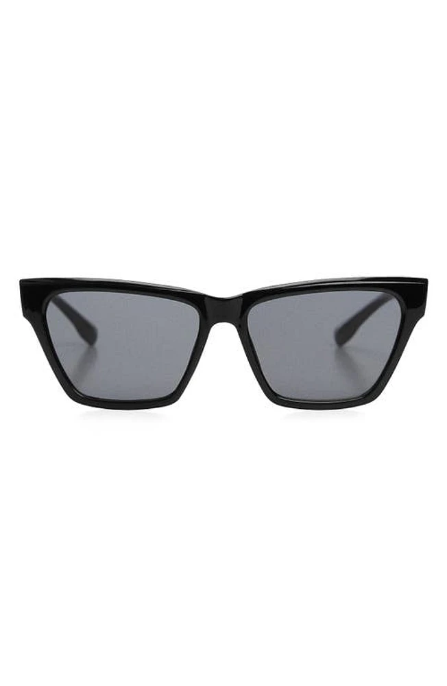 MANGO Square Sunglasses in Black at Nordstrom