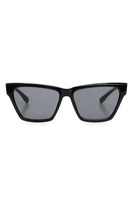 MANGO Square Sunglasses in Black at Nordstrom