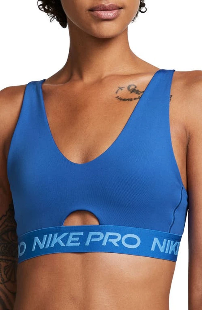 Nike Indy Sports Bra Hyper Royal/University Blue at Nordstrom,