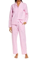 Sant and Abel Long Sleeve Gingham Print Pajamas in Gingham Pink at Nordstrom, Size X-Small