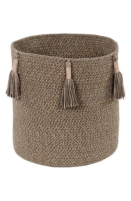 Lorena Canals Tassel Basket in Soil Brown at Nordstrom