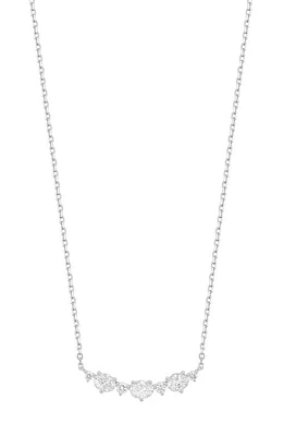 Bony Levy Audrey Diamond Bar Pendant Necklace in 18K White Gold at Nordstrom