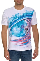 Robert Graham Pipeline Cotton Graphic T-Shirt White at Nordstrom,