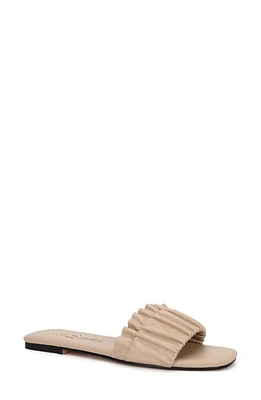 Yosi Samra Nyla Slide Sandal in Beige at Nordstrom, Size 10