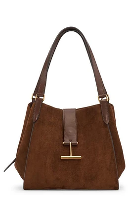 TOM FORD Medium Tara Suede Tote in 1B033 Whisky at Nordstrom