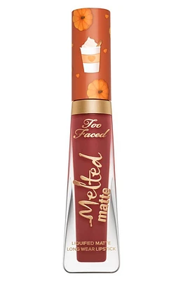 Too Faced Melted Matte PSL Liquid Lipstick in Spiced Terracotta Red at Nordstrom