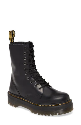 Dr. Martens Jadon Hi Platform Boot in Black Smooth at Nordstrom, Size 6Us