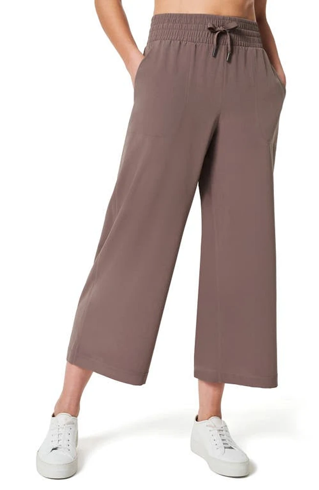 SPANX Casual Fridays Elastic Waist Crop Wide Leg Pants at Nordstrom,