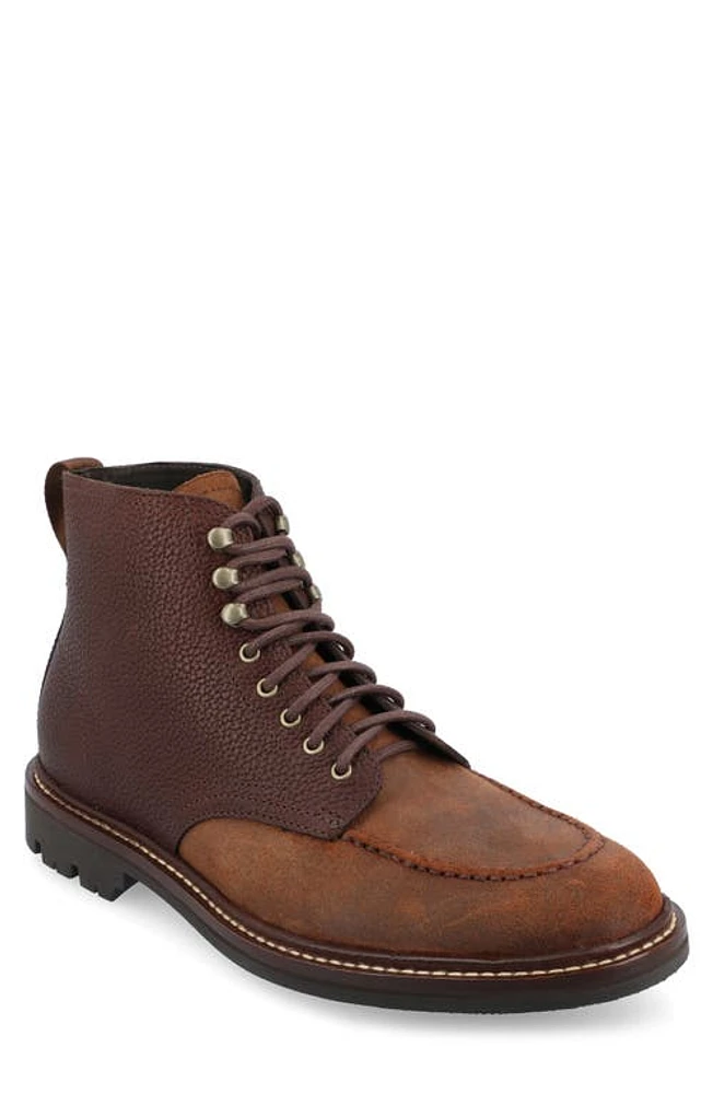 TAFT The Darcey Moc Toe Boot Brown at Nordstrom,