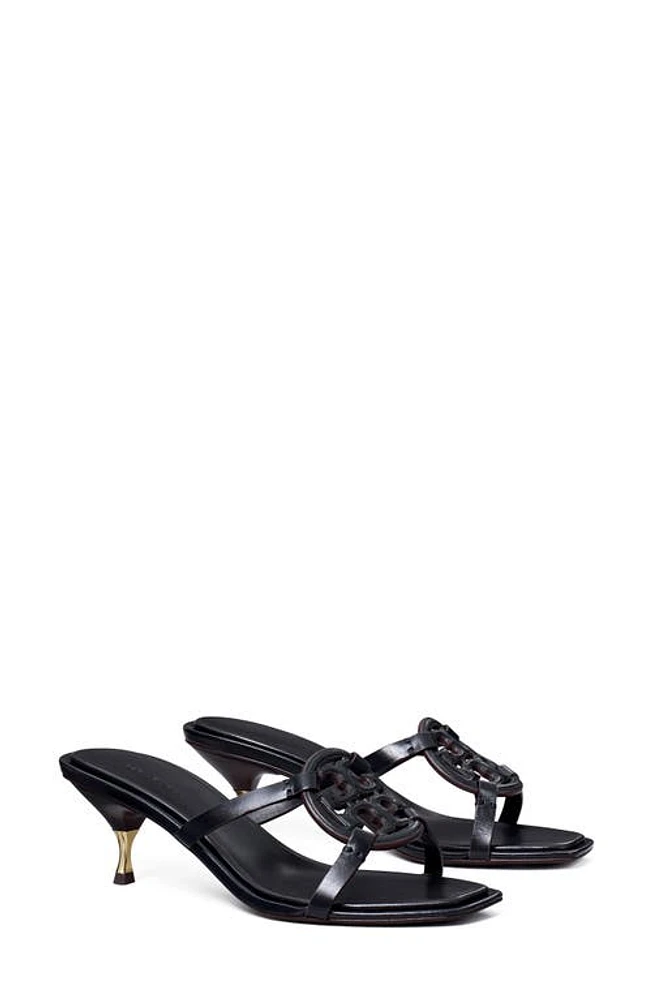 Tory Burch Miller Bombé Kitten Heel Sandal in Perfect Black at Nordstrom, Size 9