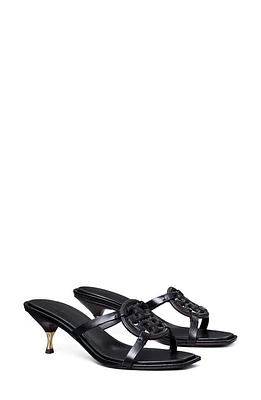 Tory Burch Miller Bombé Kitten Heel Sandal in Perfect Black at Nordstrom, Size 9