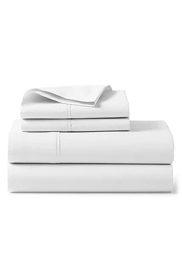 Ralph Lauren 464 Thread Count Organic Cotton Percale Fitted Sheet in Pebble at Nordstrom, Size California King