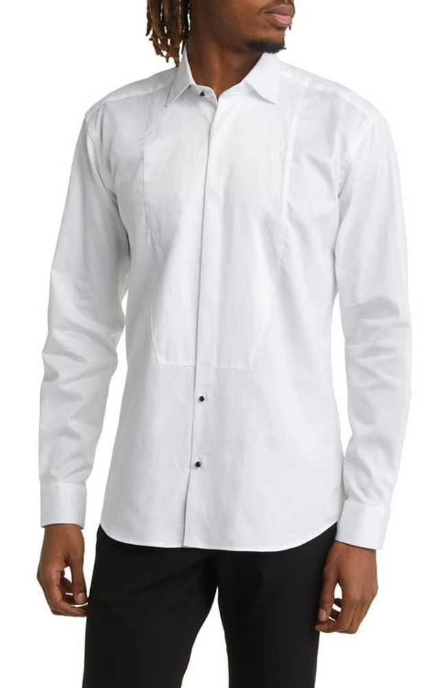 Maceoo Fibonacci Angled Lines Regular Fit Cotton Button-Up Shirt White at Nordstrom,