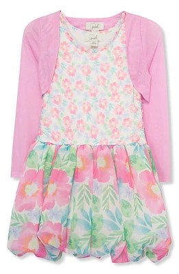 Peek Aren'T You Curious Kids' Floral Print Mesh Dress & Shrug Set at Nordstrom,