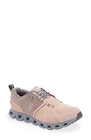 On Cloud 5 Waterproof Running Shoe Rose/Fossil at