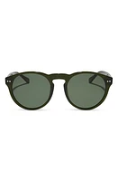 DIFF Cody 52mm Polarized Round Sunglasses in Dark Olive at Nordstrom