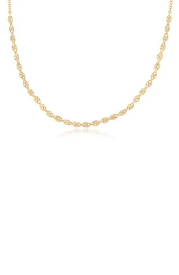 EF Collection Diamond Eternity Necklace in 14K Yellow Gold at Nordstrom