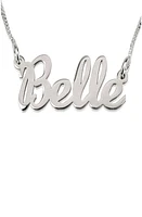 MELANIE MARIE Personalized Nameplate Necklace in Sterling Silver at Nordstrom