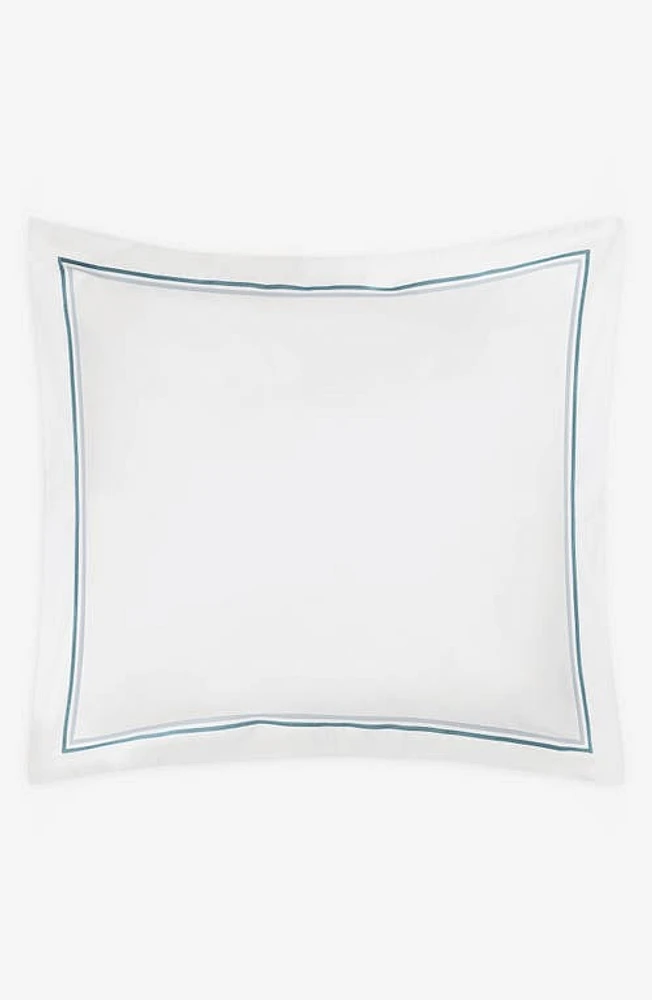 Matouk Essex Cotton Percale Euro Sham in Pool at Nordstrom