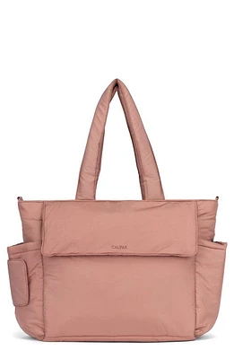 CALPAK Diaper Tote with Laptop Sleeve in Peony at Nordstrom