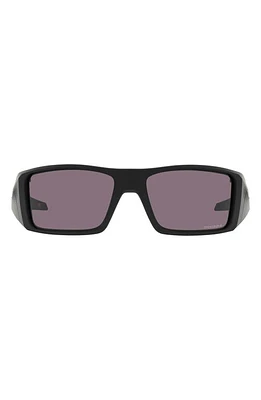 Oakley Heliostat 61mm Prizm Rectangular Sunglasses in Matte Black at Nordstrom